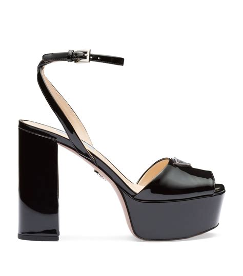 prada black patent flip flops|Women's Prada Platform Sandals .